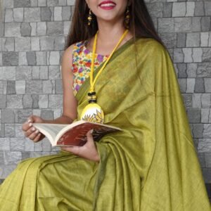 Mehendi Muse Handloom Saree – Earthy Chic Edition