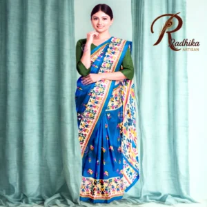 Cotton Saree with Floral Border