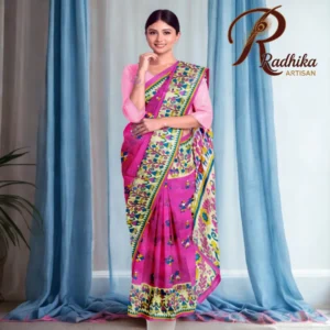 Cotton Saree with Floral Border