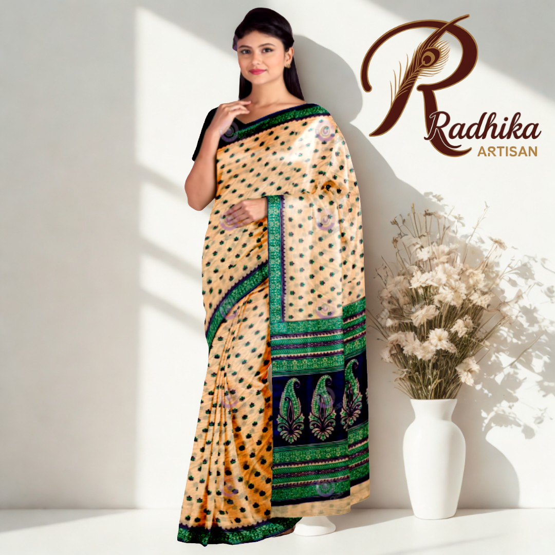 Radhika Artisan “Art Silk” Printed Saree Collection - Image 3