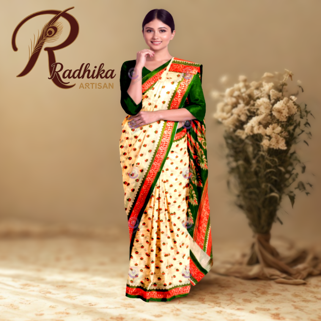 Radhika Artisan “Art Silk” Printed Saree Collection
